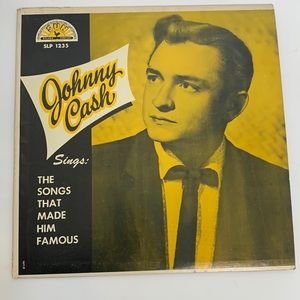 Johnny Cash Album Cover The Songs That Made Him Famous Record Outer Sleeve ART